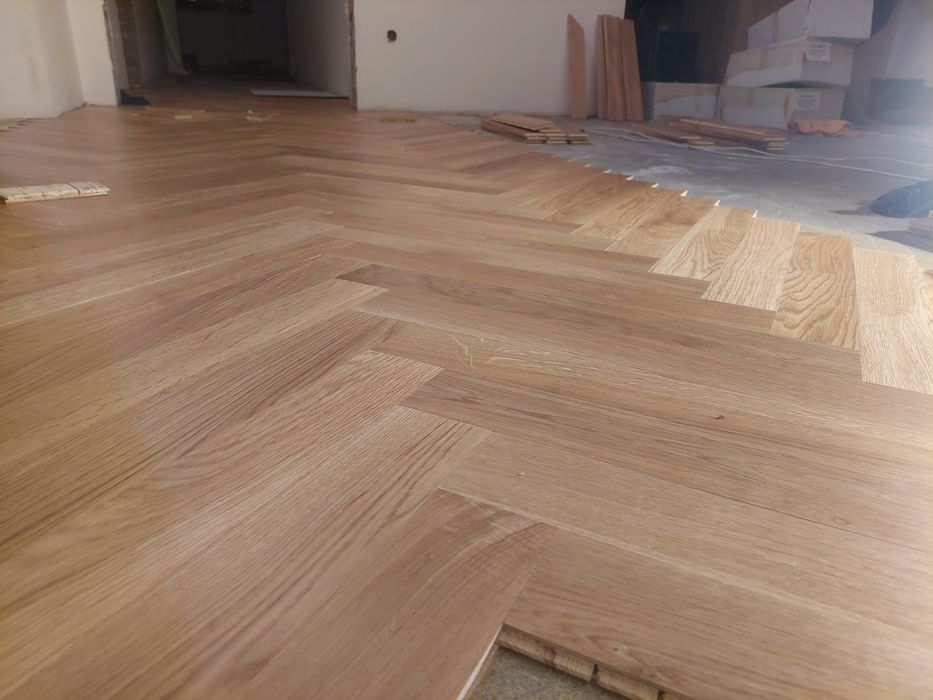 Parkiet dębowy klepka , jodełka, ogrzewanie podłogowe