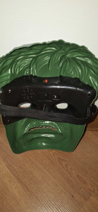 Przebranie Hulk świecąca maska + fartuch /peleryna & akcesoria