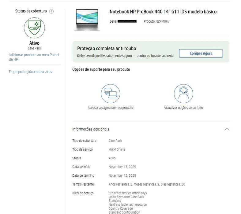 HP ProBook 440 G11 – Ultra 5 | 16GB | 512GB SSD | Garantia até 2028