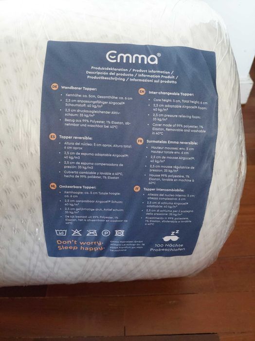 Sobrecolchão - Topper - NOVO  90/200cm