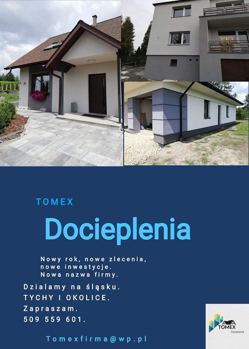 Docieplenia styropian, wełna, tynkowanie, malowanie elewacji.