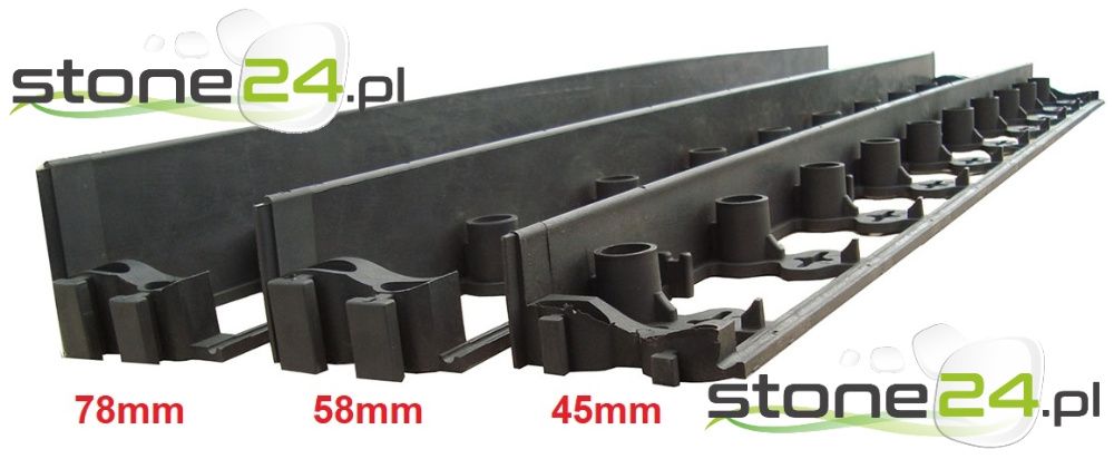 Obrzeże Ogrodowe 45/58/78 trawnikowe plastikowe krawężnik Obrzeża Eko