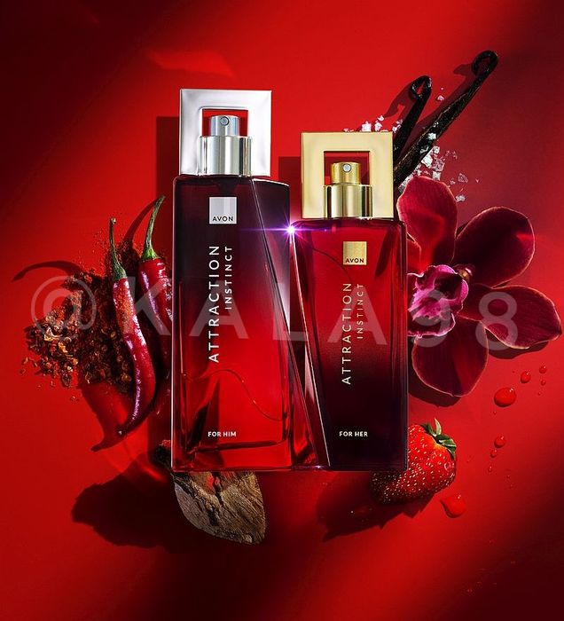 Attraction Instinct Avon -> Męski 75ml + Damski 50ml - Zestaw