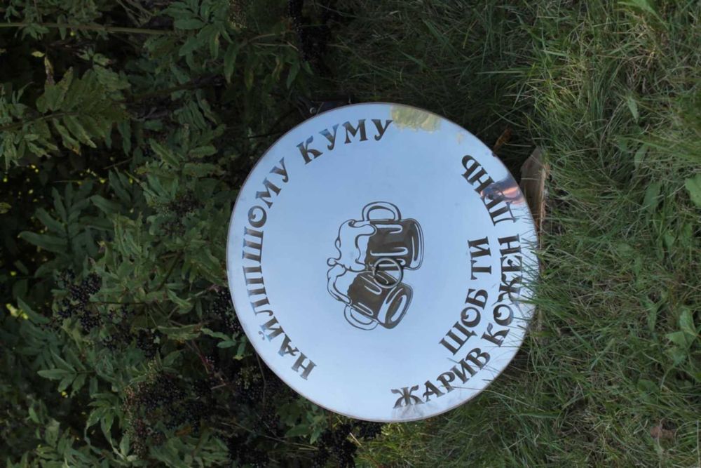 Сковорода з диска 50см + Кришка Садж для пікніка Набір 2в1 Сталь 4мм