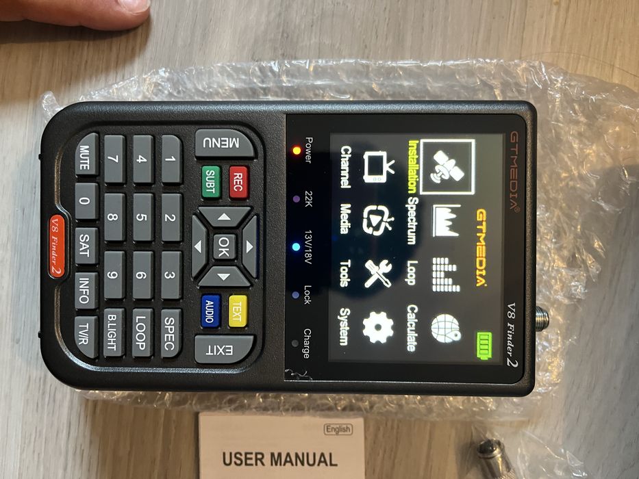 GTMEDIA V8 Finder 2 – Medidor/Localizador de Sinal Satélite DVB-S/S2/S2X (Novo)