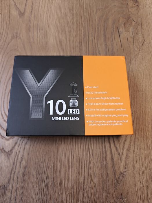 Автосвет. Лампи BI-LED міні лінзи мини линзы Y10 PRO  H7. Комплект