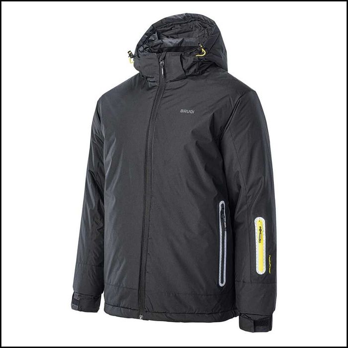 Kurtka męska narciarska BRUGI S-3XL czarny Promocja -40%