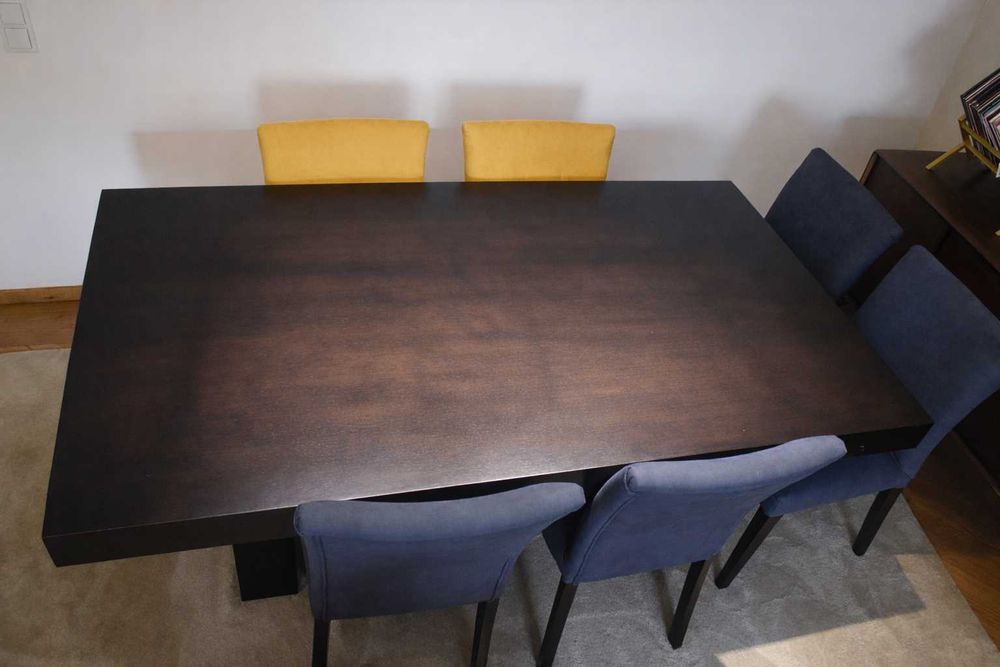 Mesa de Jantar 180x100 cm + 6 Cadeiras | Produção Paços de Ferreira