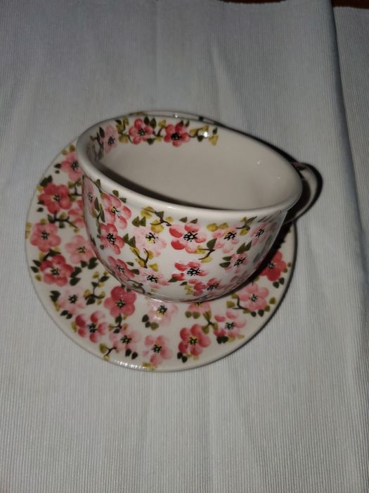 Filiżanka + spodek ceramika Bolesławiecka