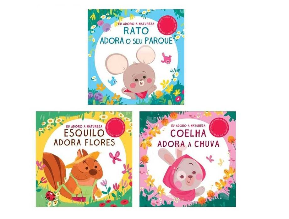 Inclui Sementes - Eu Adoro a Natureza Rato/ Esquilo / Coelha