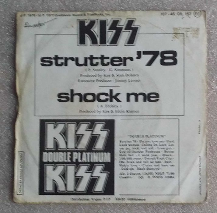 Kiss - Lote de 3 singles/ vinil