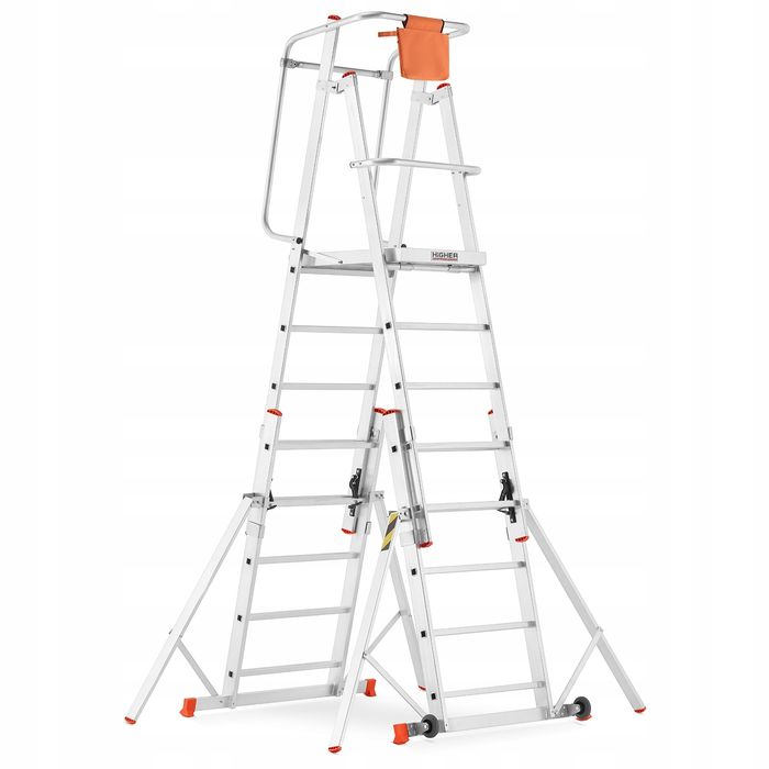 Drabina rusztowanie aluminiowe podnośnik HIGHER 8104-C