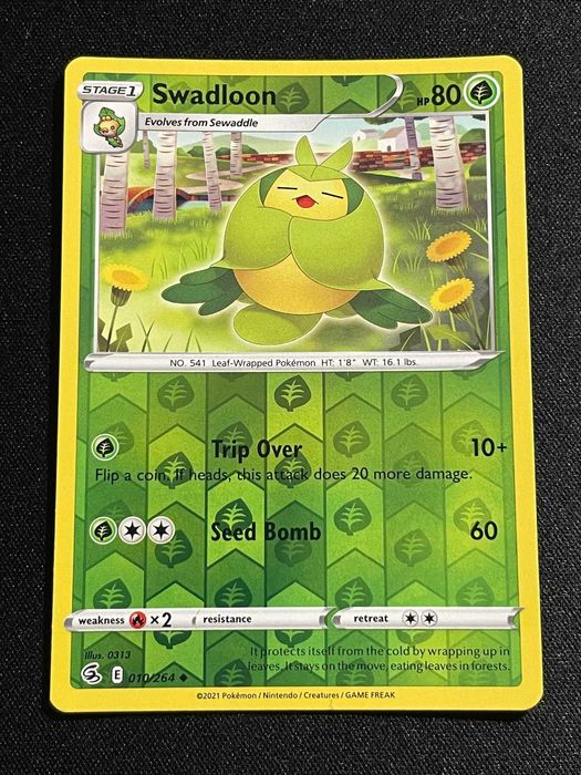 Carta Pokémon Swadloon 10/264 Fusion Strike