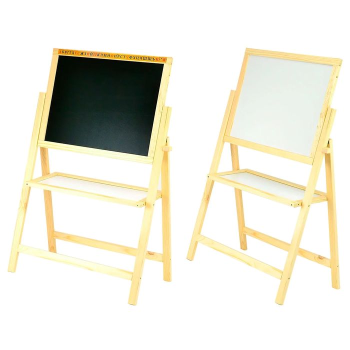 Мольберт дерев'яний магнітний 110 см обертовий, мольберт для малювання