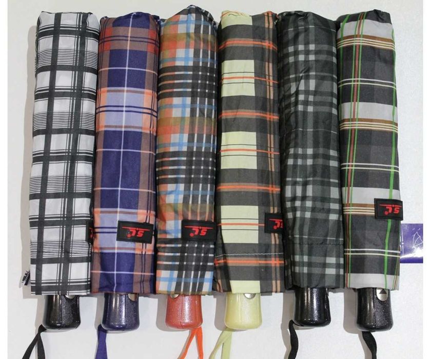 Зонт полуавтомат 10 спиц антиветер карбон клетка женский зонт мужской