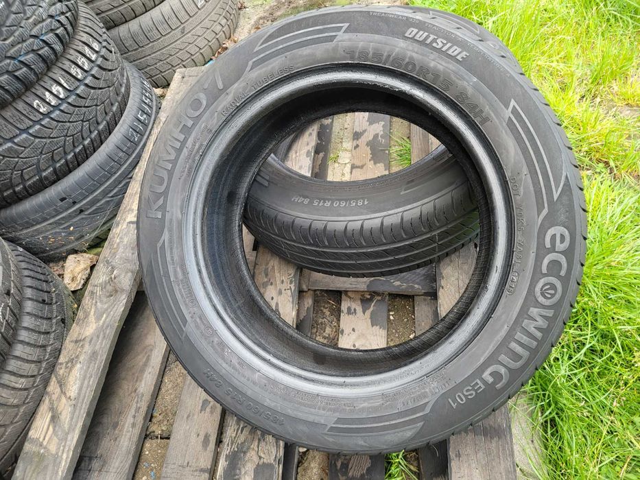 Opony Letnie 185/60r15 Kumho EcoWing ES01 2sztuki Montaż