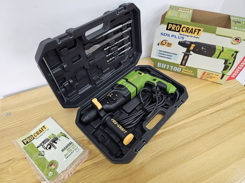 Перфоратор 3,2Дж ProCraft Антивибрационная система +Комплект Буров