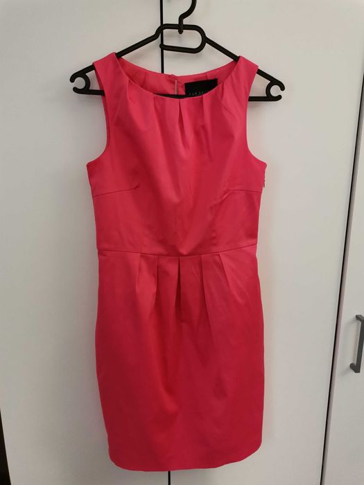 Sukienka Top Secret r.36 S M midi/mini różowa fuksja