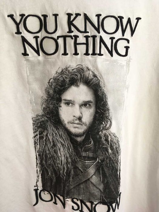 PRIMARK T-shirt Gra o tron Game of Thrones Jon Snow XS 34-36