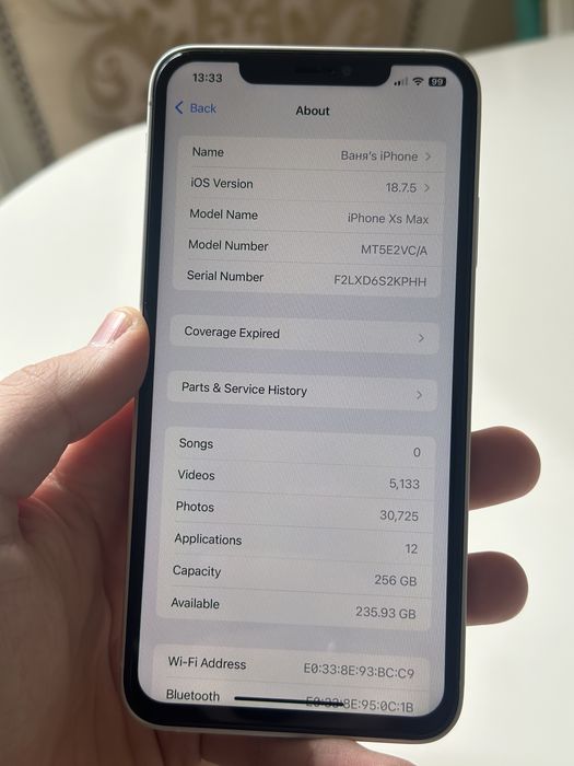 iPhone 17 Pro Max (XS MAX модифікований) 256гб НОВА батарея та Дисплей