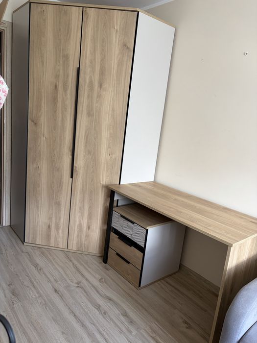 Zestaw mebli młodzieżowych Maze biurko szafa