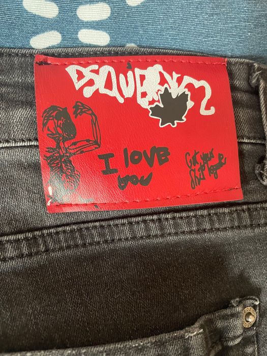 Spodnie jeansowe dsquared2 czarne
