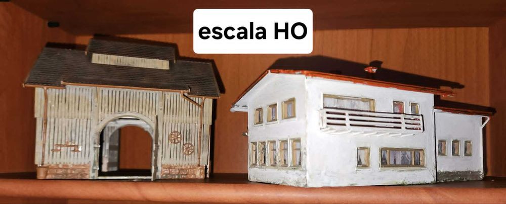 Casinhas e Edificios vários em escala HO para ferromodelismo