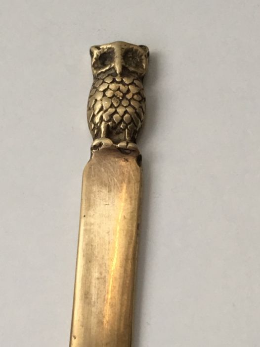 Abre-cartas em bronze, Sec. XX