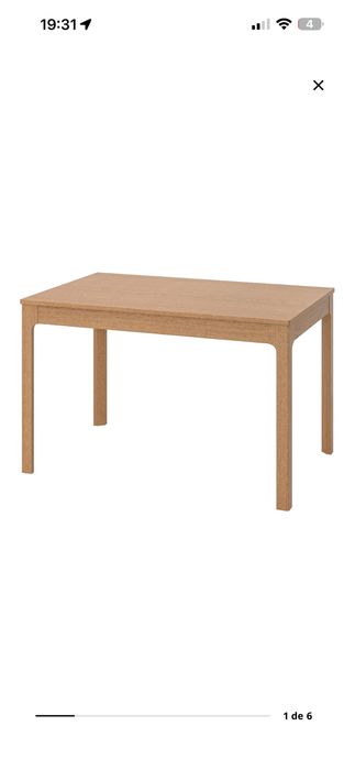 Mesa extensivel + 4 cadeiras Ikea nova EKEDALEM carvalho