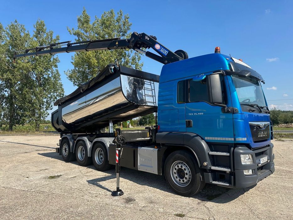 MAN TGS 32.480 8x4 WYWROTKA. HDS. HMF 3220 K6