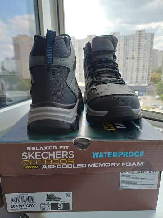 Черевики Skechers Relaxed Fit: Rickter-Bodine 204911 GRY р-ри 41,42,45,46