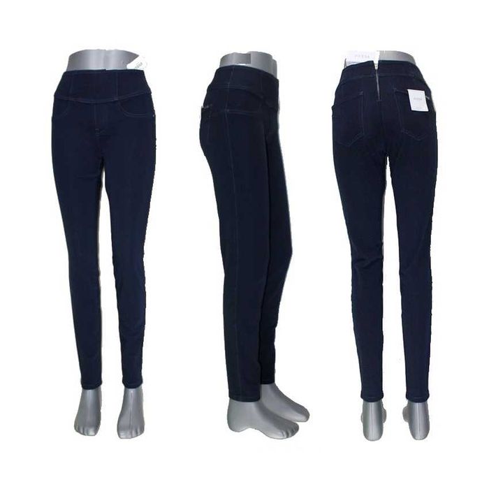 Damskie jeansy Guess -Curve X granatowe rurki wysoki stan nowe W27/L30