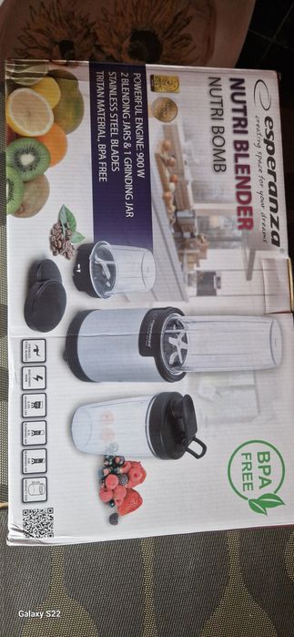 Blender kielichowy Esperanza Nutri Bomb 900 W nowy