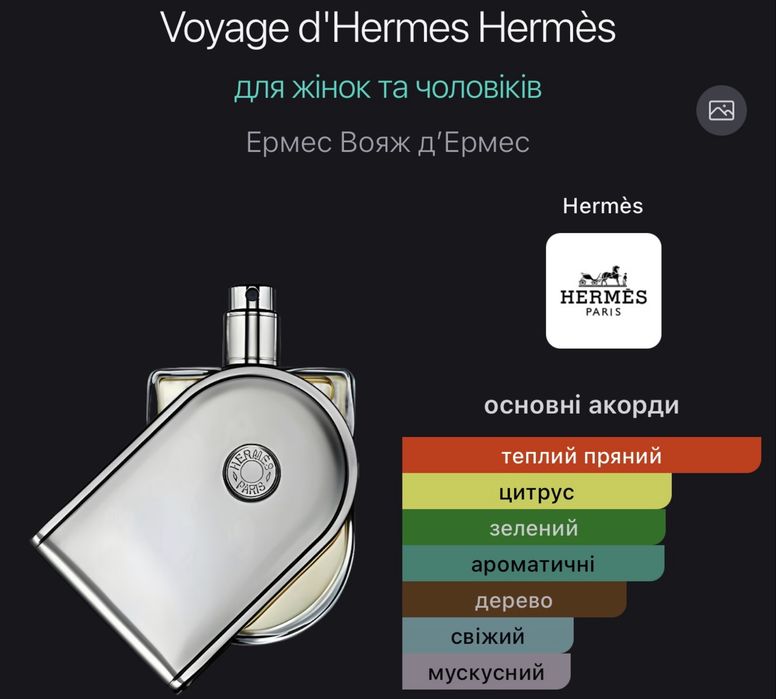 HERMES парфум об’ємом 100 мл