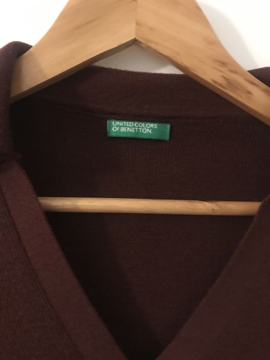 Camisola de malha bordeaux Beneton