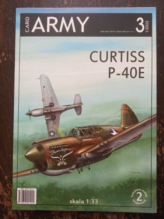 Model kartonowy - Answer Card Army 03 - Curtiss P-40E