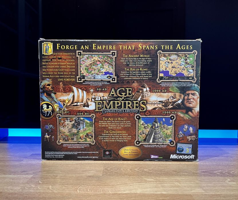 Age of Empires Collector’s Edition (PC PL 2001) BIG BOX komplet
