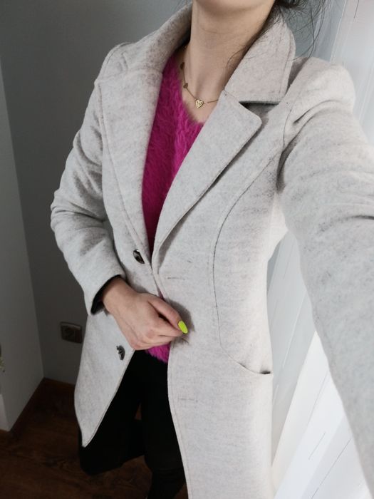 Płaszcz jednorzędowy