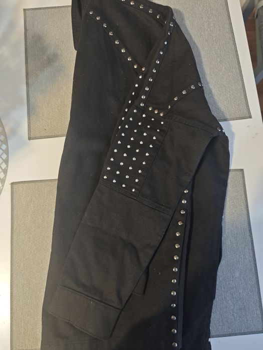 Kurtka czarna jeans z Zary rozmiar XS