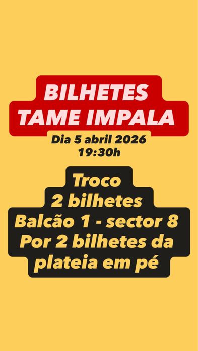 Tame impala Bilhetes lisboa