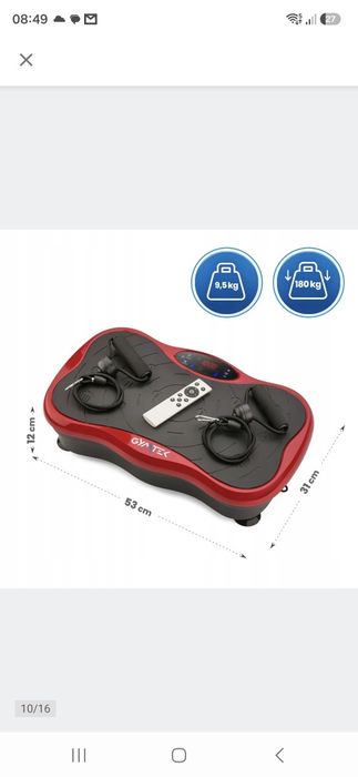 Platforma wibracyjna gymtek xp500