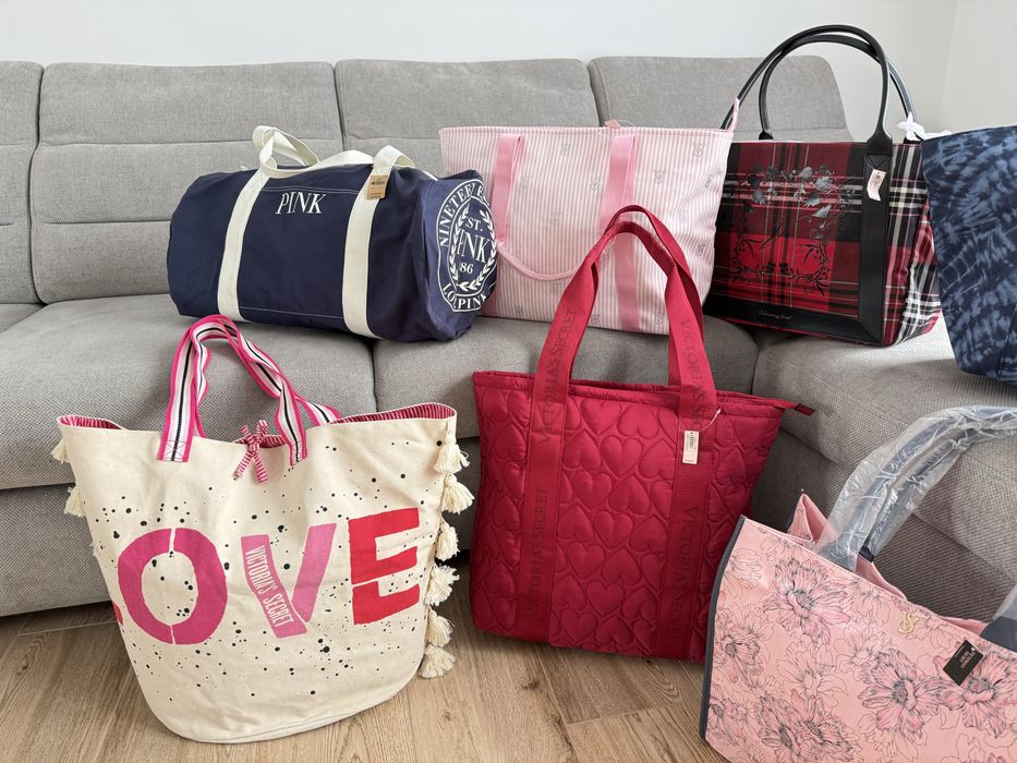 Сумка Victoria’s Secret, шопер вікторіа сікрет Pink, оригінал