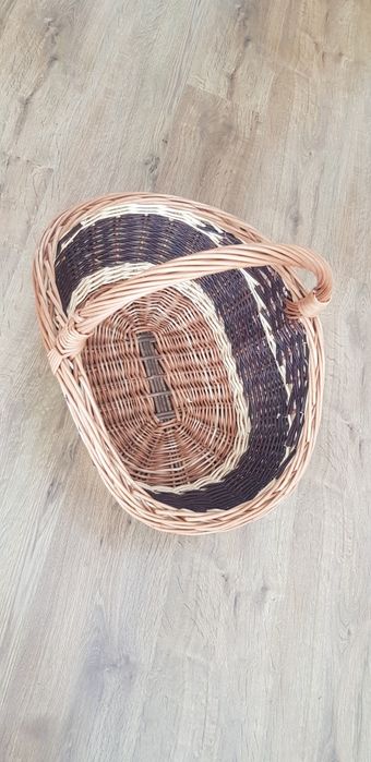 Kosz wiklinowy na drewno