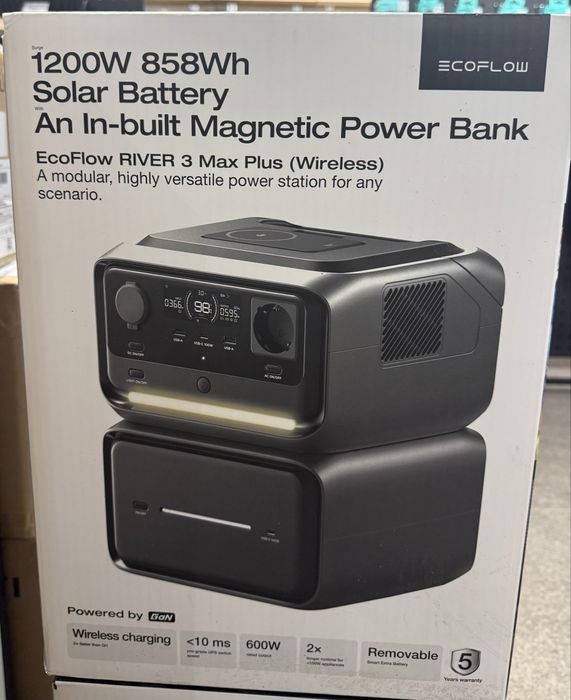 EcoFlow river 3 max plus  858 Wh (Wireless)