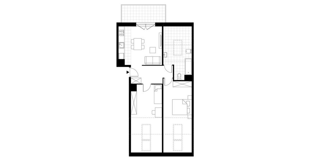 3-pokojowe mieszkanie 58 m² + balkon Bezpośrednio - Widok 3