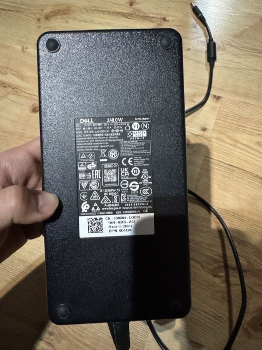 Potężny zasilacz oryginalny DELL 240W 19.5V 12.31A