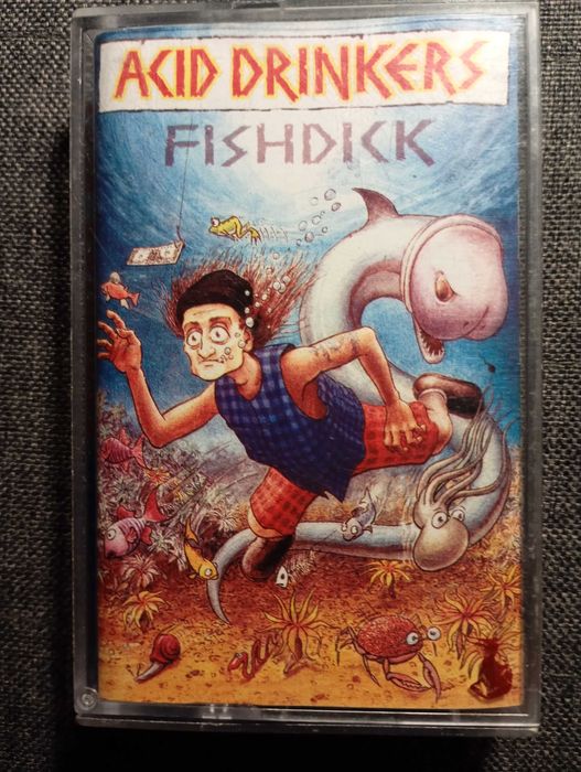 Acid Drinkers - Fishdick - oryginalne wydanie (czerwony błyszczący znak wydawnictwa na pudełku)