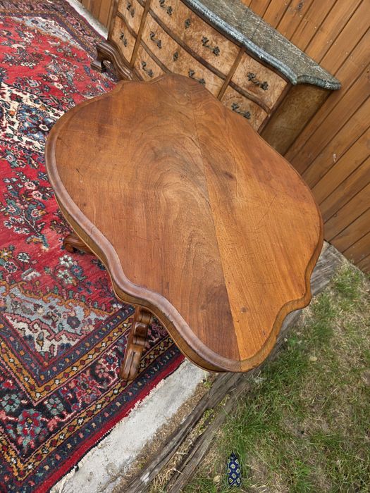 Stół wysoki stolik ława Napoleon orzech #2006 Stylowy Węgrów