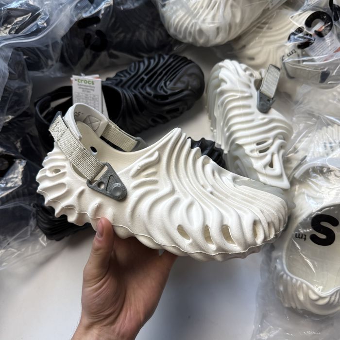 ‼️Crocs Оригінал‼️ Salehe Bembury Pollex Clog БІЛІ ТА ЧОРНІ ТРЕНД 2026 Унісекс