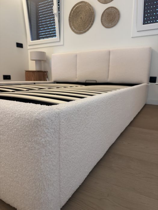 Cama 160x200 cm com arrumação nova